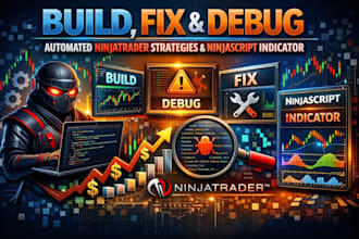 create automated ninjatrader strategies and custom ninjascript indicators