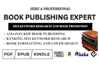 publish books on amazon kindle KDP, amazon KDP book publishing