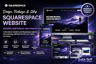 build squarespace website, design squarespace web, redesign squarespace, fix bug