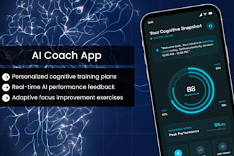 create an ai coach app like nerosync and replika for personal growth