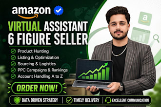 your expert amazon fba va and PPC manager for sales growth