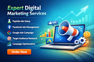 run fix setup peptide ads facebook ads google ads compliant peptide marketing