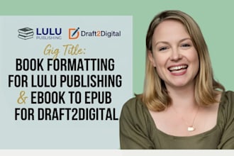 book formatting for lulu publishing and convert ebook to epub for draft2digital
