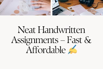 write handwritten assignments, notes, and practical files