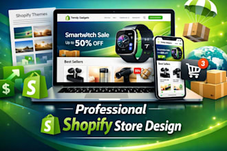 build professional shopify dropshipping store and shopify website