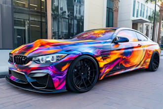 do clean and professional car wrap, vehicle wrap design
