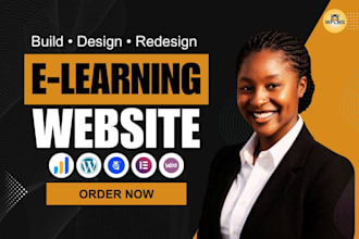 build wordpress lms website, elearning or online course website