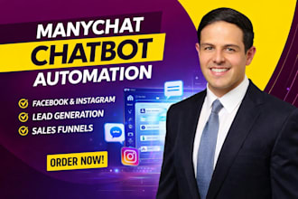 manychat chatbot automation facebook messenger instagram bot