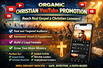 do organic christian youtube music promotion gospel music video promotion