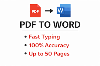 do fast and accurate PDF to word typing work