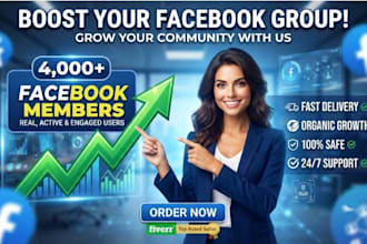 grow instant new 4000 facebook members