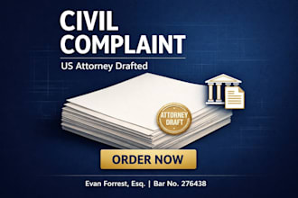 draft a professional civil complaint for US court