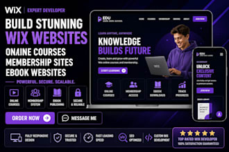 build wix online course wix membership website wix ebook website wix developer