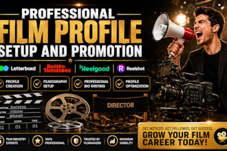 promote letterboxd, rotten tomatoes page, add films, credits, optimize profile