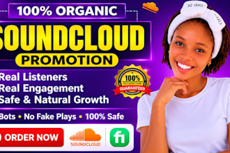 promote your soundcloud music for real streams and fans