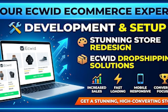 develop ecwid ecommerce store design redsign ecwid website ecwid dropshipping