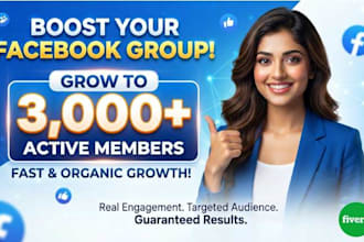 add new 3,000 facebook members