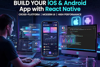 build react native expo app for ios and android