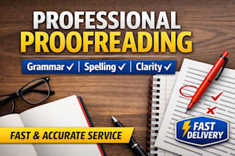 proofread and edit your essays, assignments and reports