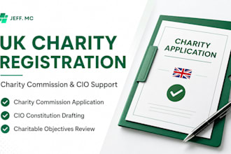 register your UK charity or cio with the charity commission
