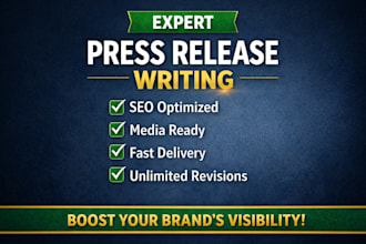 write an SEO optimized press release for your business