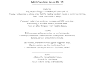 translate subtitles from english to italian