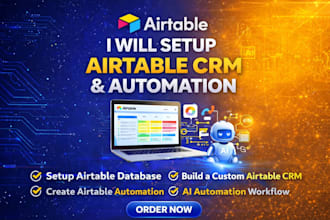setup airtable CRM airtable workflow automation airtable database ai workflow