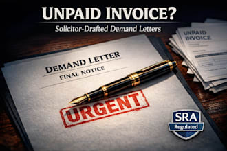 draft a solicitor grade UK unpaid invoice or breach of contract demand letter