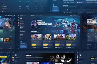 design a modern and engaging esports gaming website UI UX