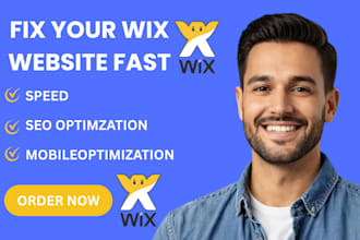 fix wix website issues, speed optimization, SEO and mobile responsiveness