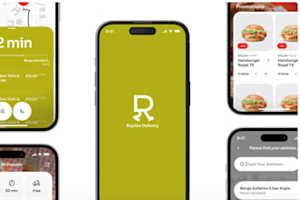 design modern and user friendly UI UX for your food delivery mobile app