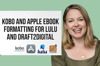 kobo and apple ebook formatting for lulu and draft2digital
