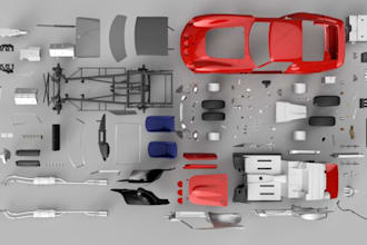 design car body kit scale rc carmodel 3d printable vehicle part stl for fdm sla