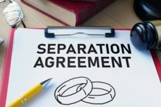 prepare divorce settlement papers and child custody agreements