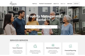 design showit property management website showit rental business services websit