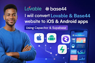 convert lovable base44 website to ios android app using capacitor