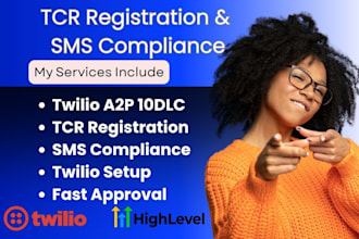 do twilio a2p 10dlc, tcr registration, sms compliance setup