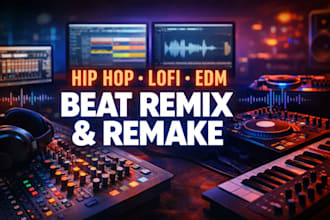 produce hip hop lofi edm beat remix song remake maker
