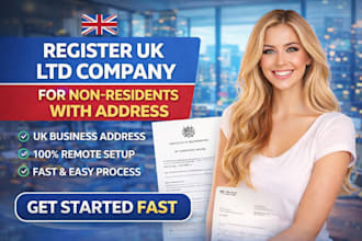register UK ltd company for non residents with address