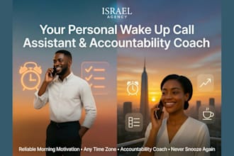 wake up call assistant daily reminder accountability support life coach alarm