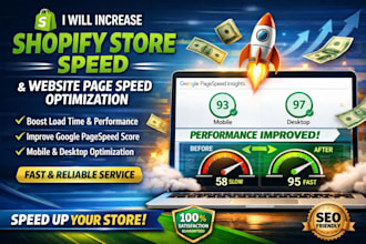 increase shopify store speed and website page speed optimization