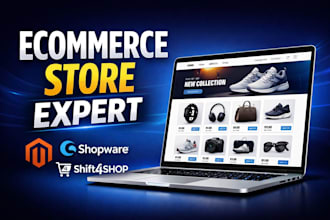 build magento duda shift4shop oscommerce shopware ecommerce website store design