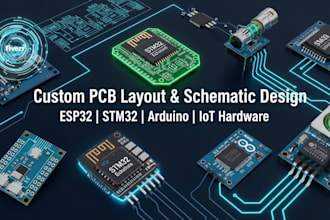 design professional custom pcb layout and schematics