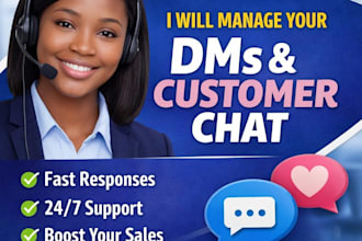 manage your instagram and facebook dms and provide customer support chat