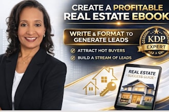 write and format a real estate ebook for lead generation