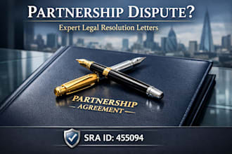 draft a UK partnership dispute or partner exit letter