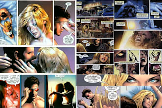 create nsfw comic story board graphic novel manga comic comic panels