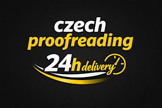 do cheap and fast but high quality czech proofreading