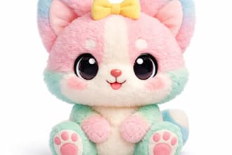 design custom plush toy, kawaii stuffed animal, amigurumi plushie for production