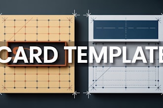 create custom card game template, tarot template and editable card layout